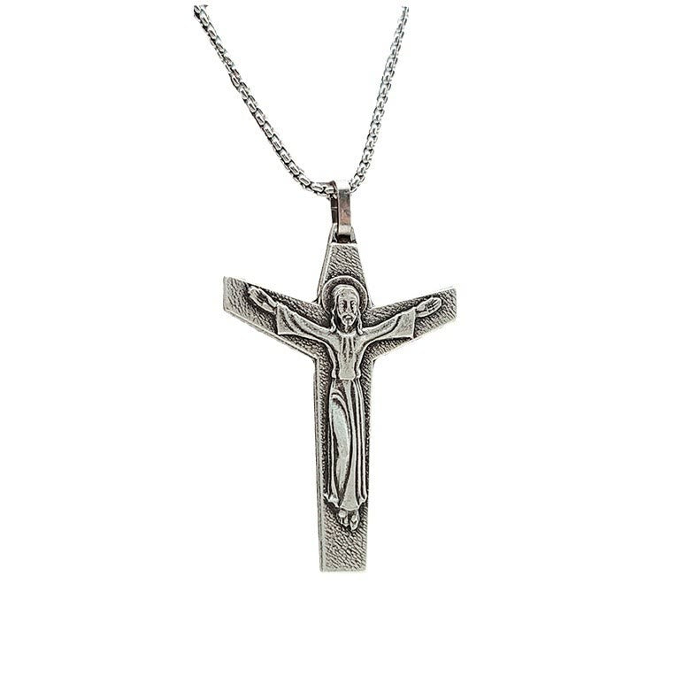 Christianartworkshop Glaube und Mut Kreuz Kruzifix Halskette: Ein Symbol der Widerstandsfähigkeit