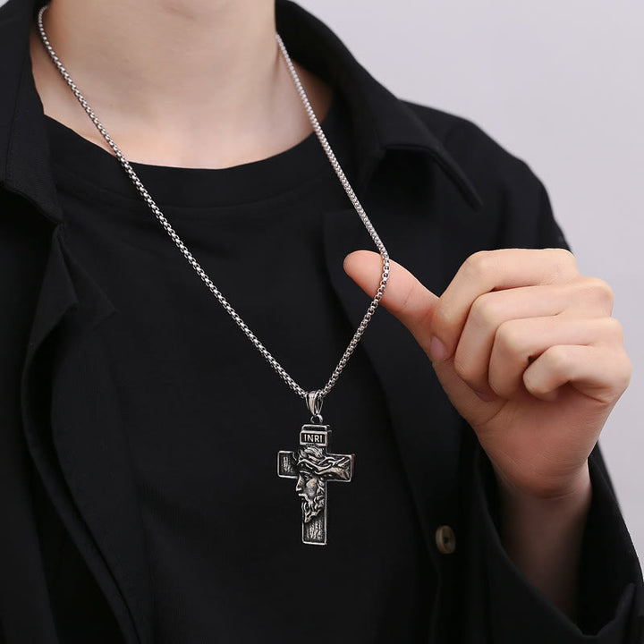 Christianartworkshop Halskette mit Schutzsymbol „Jesus-Dornenkrone“ – verkörpert das Opfer Christi