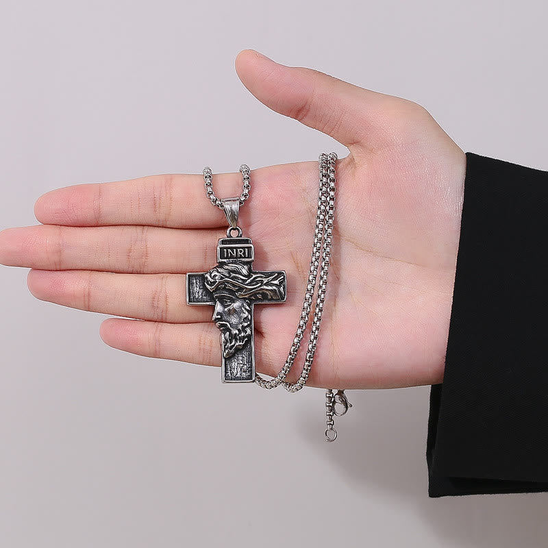 Christianartworkshop Halskette mit Schutzsymbol „Jesus-Dornenkrone“ – verkörpert das Opfer Christi