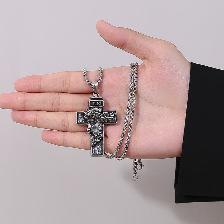 Christianartworkshop Halskette mit Schutzsymbol „Jesus-Dornenkrone“ – verkörpert das Opfer Christi