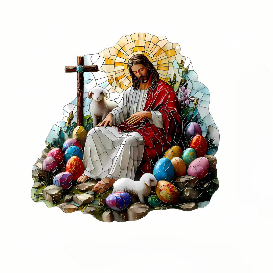 Christianartworkshop Jesus & Lamm Hängeornament: Ein Symbol der göttlichen Liebe