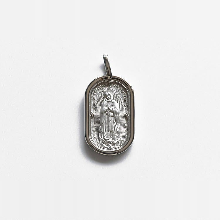 Christianartworkshop Halskette mit Anhänger „Unsere Liebe Frau von Guadalupe“ aus 925er Sterlingsilber, elegant - image 5
