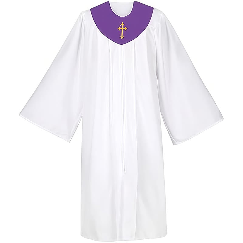 Christianartworkshop Geistliche Robe für religiöse Dienste – Kreuzakzent-Joch - image 17