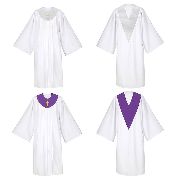 Christianartworkshop Geistliche Robe für religiöse Dienste – Kreuzakzent-Joch - image 18
