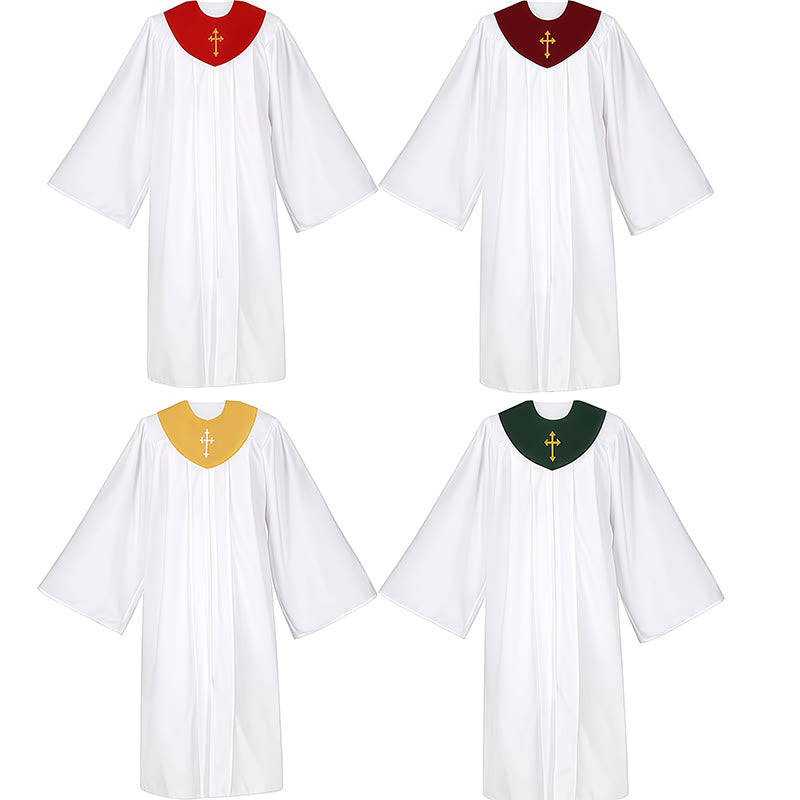 Christianartworkshop Geistliche Robe für religiöse Dienste – Kreuzakzent-Joch - image 19
