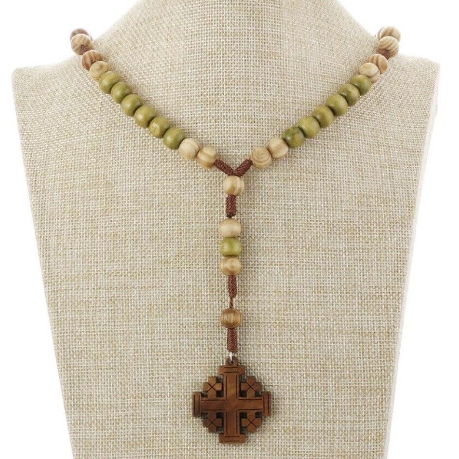 Rosenkranz und Kreuz aus Olivenholz - image 4