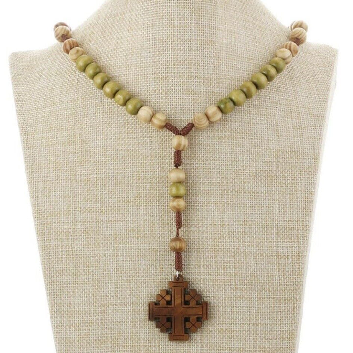 Rosenkranz und Kreuz aus Olivenholz - image 4