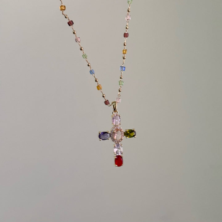 Christianartworkshop Halskette mit Kreuzanhänger aus der Bibel mit 12 Edelsteinen - image 5
