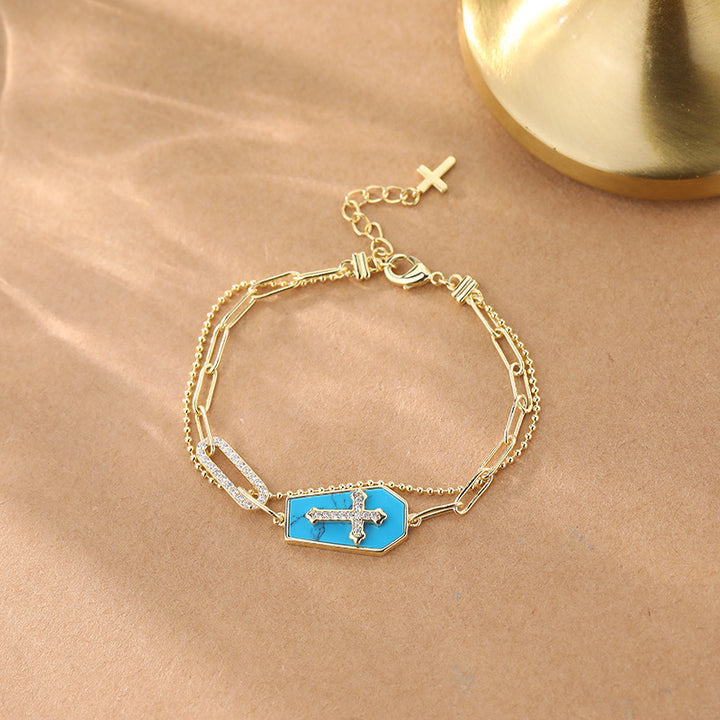 Christianartworkshop Heiliger Vater Gesegnetes Schildkreuz-Armband - image 4