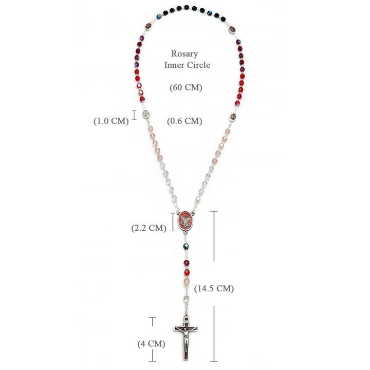 Christianartworkshop Rosenkranz mit Kristallsegen des Erzengels Michael