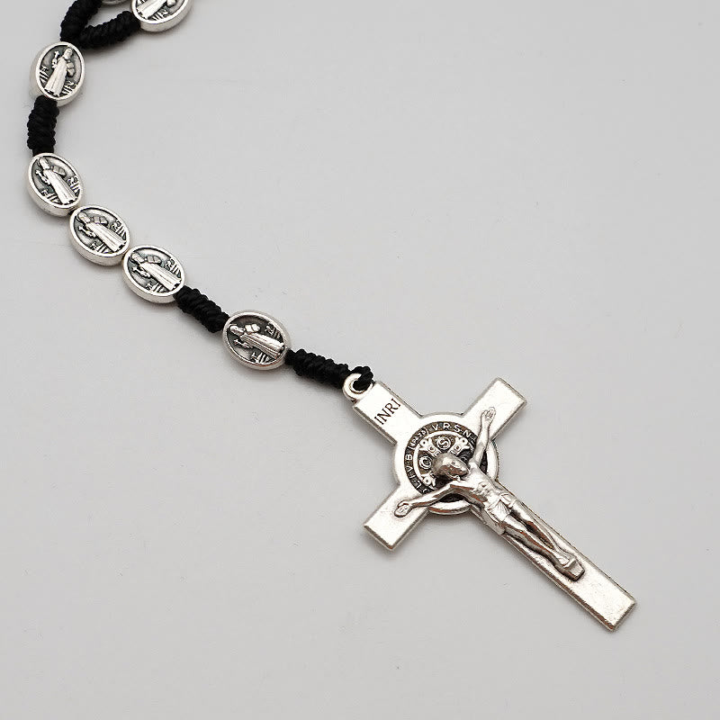 Christianartworkshop St. Benedikt Kruzifix Katholischer Rosenkranz - image 3