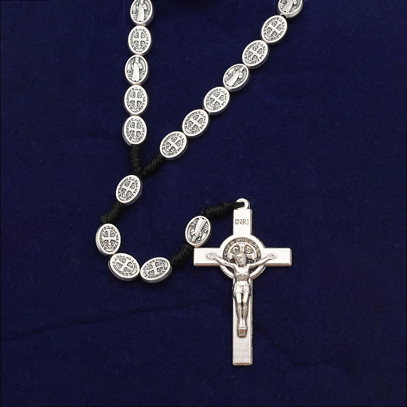 Christianartworkshop St. Benedikt Kruzifix Katholischer Rosenkranz - image 2