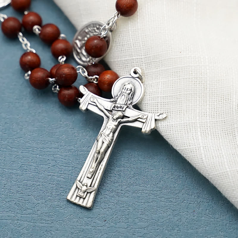 Christianartworkshop Klassischer Rosenkranz aus Olivenholz, handgefertigt, Ikonostase - image 3