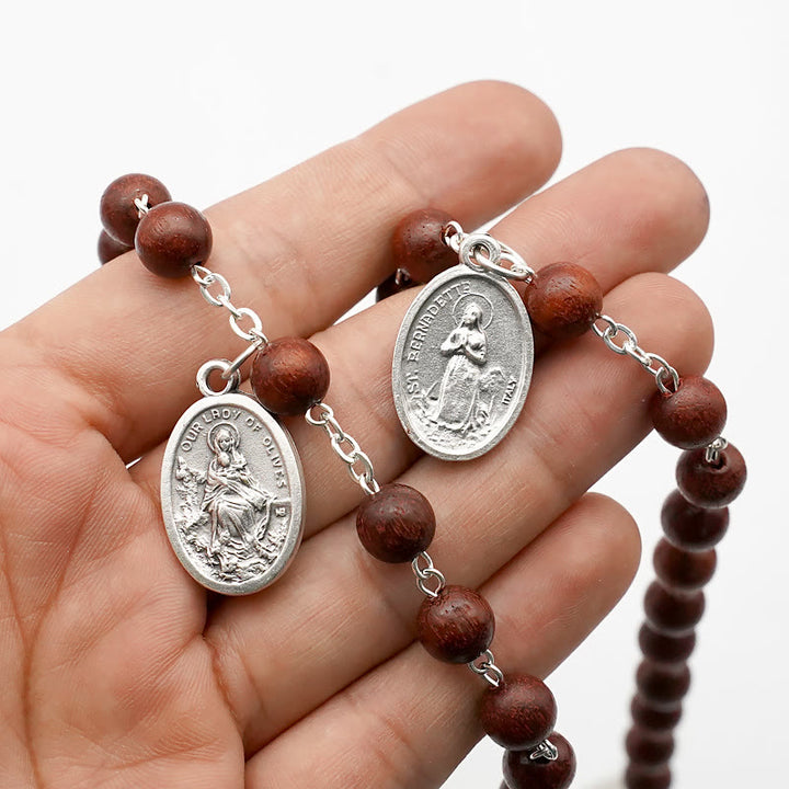 Christianartworkshop Klassischer Rosenkranz aus Olivenholz, handgefertigt, Ikonostase - image 6