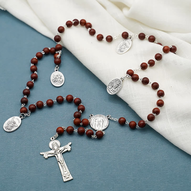 Christianartworkshop Klassischer Rosenkranz aus Olivenholz, handgefertigt, Ikonostase - image 2