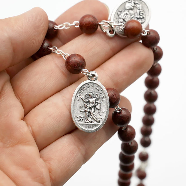 Christianartworkshop Klassischer Rosenkranz aus Olivenholz, handgefertigt, Ikonostase - image 8