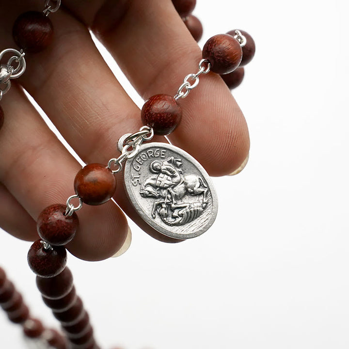 Christianartworkshop Klassischer Rosenkranz aus Olivenholz, handgefertigt, Ikonostase - image 7