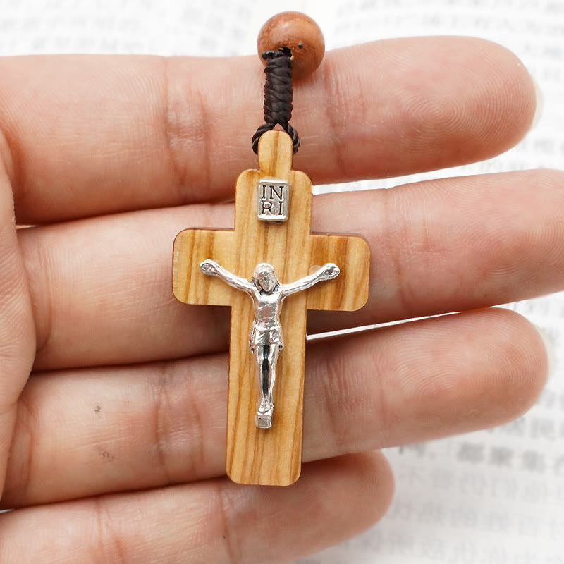 Christianartworkshop Evangelistic: Handgefertigter Rosenkranz der Heiligen Mutter aus Olivenholz - image 2