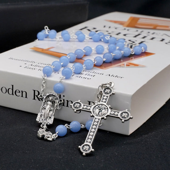 Christianartworkshop Leuchtperlen Christlicher Gebetsrosenkranz