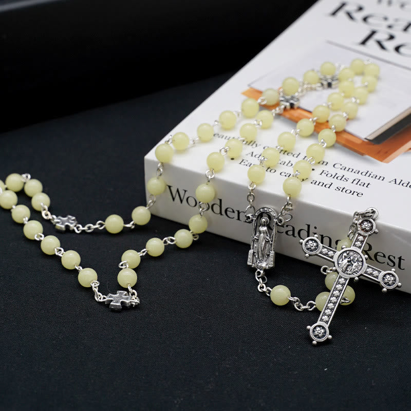 Christianartworkshop Leuchtperlen Christlicher Gebetsrosenkranz