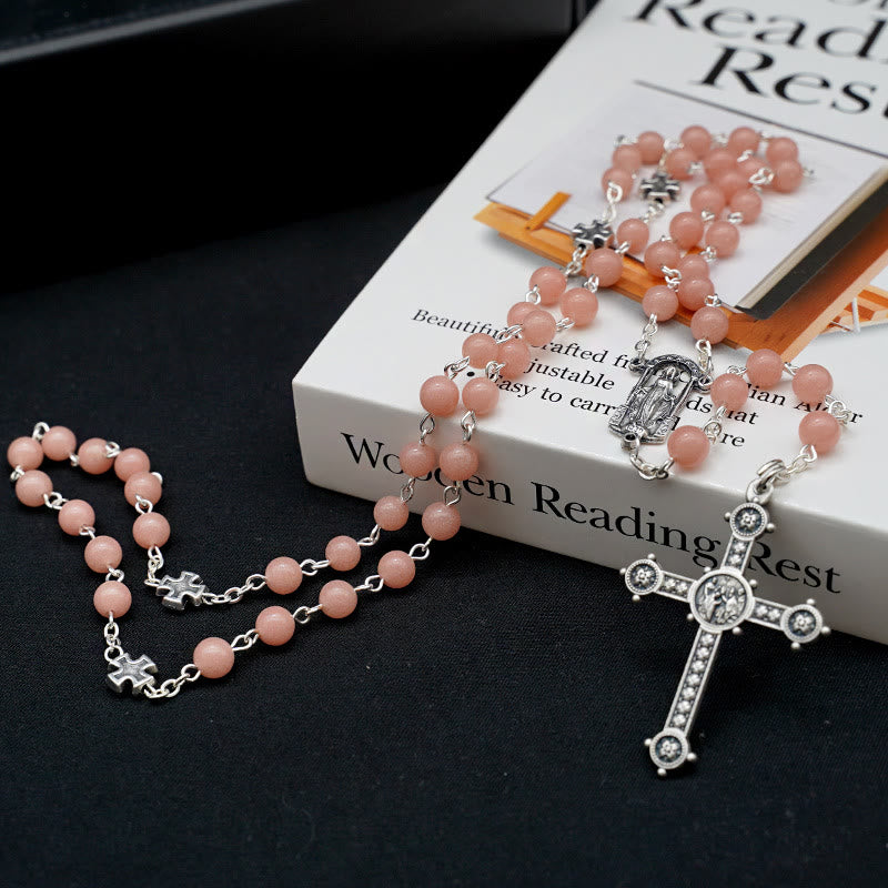 Christianartworkshop Leuchtperlen Christlicher Gebetsrosenkranz