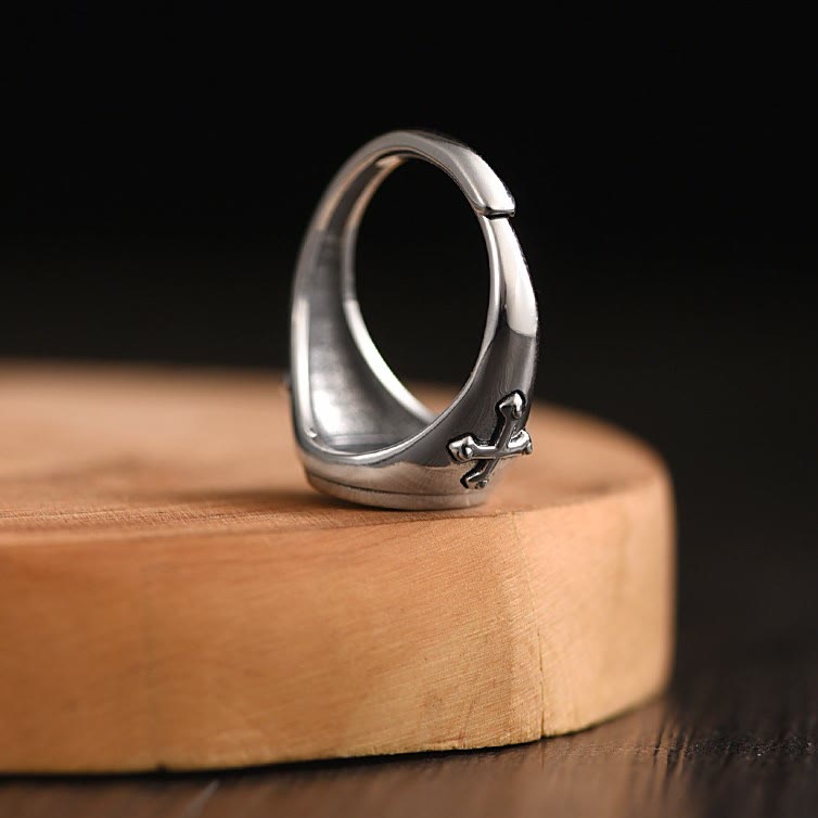 Verstellbarer Ring „Betende Hände“ von Christianartworkshop - image 3