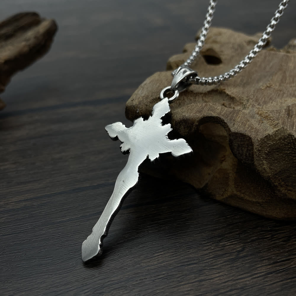 St. Benedikt Symbol Kruzifix Halskette - image 3