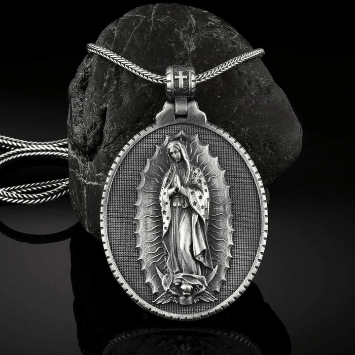 Christianartworkshop Halskette „Unsere Liebe Frau von Guadalupe, Jungfrau Maria“ - Silber - image 0