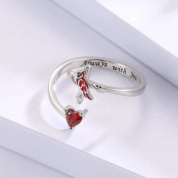 Christianartworkshop Die Vitalität Jesu: Roter Kardinal Verstellbarer Ring - Verstellbar (Geeignet für US-Größen 6-8) - image 0