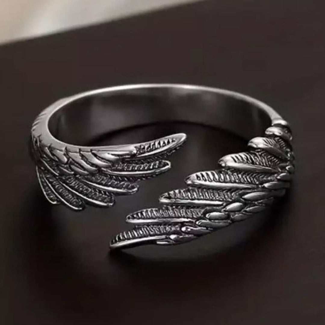 Christianartworkshop Verstellbarer Ring mit Engelsflügeln - Einstellbar - image 1