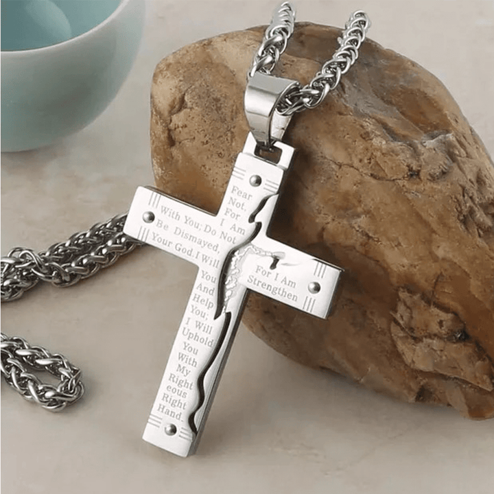 Christianartworkshop Halskette mit Anhänger Jesus Christianartworkshop Kruzifix Religion Kreuz - Silber - image 12