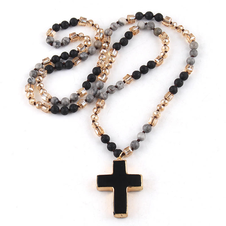 Christianartworkshop Katholischer Kreuzanhänger, christliche Halskette, religiöser Schmuck - Schwarz - image 8