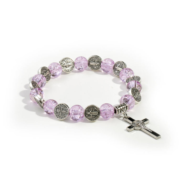 Christianartworkshop Armband mit Perlenanhänger und Jesuskreuz aus Legierung - image 5