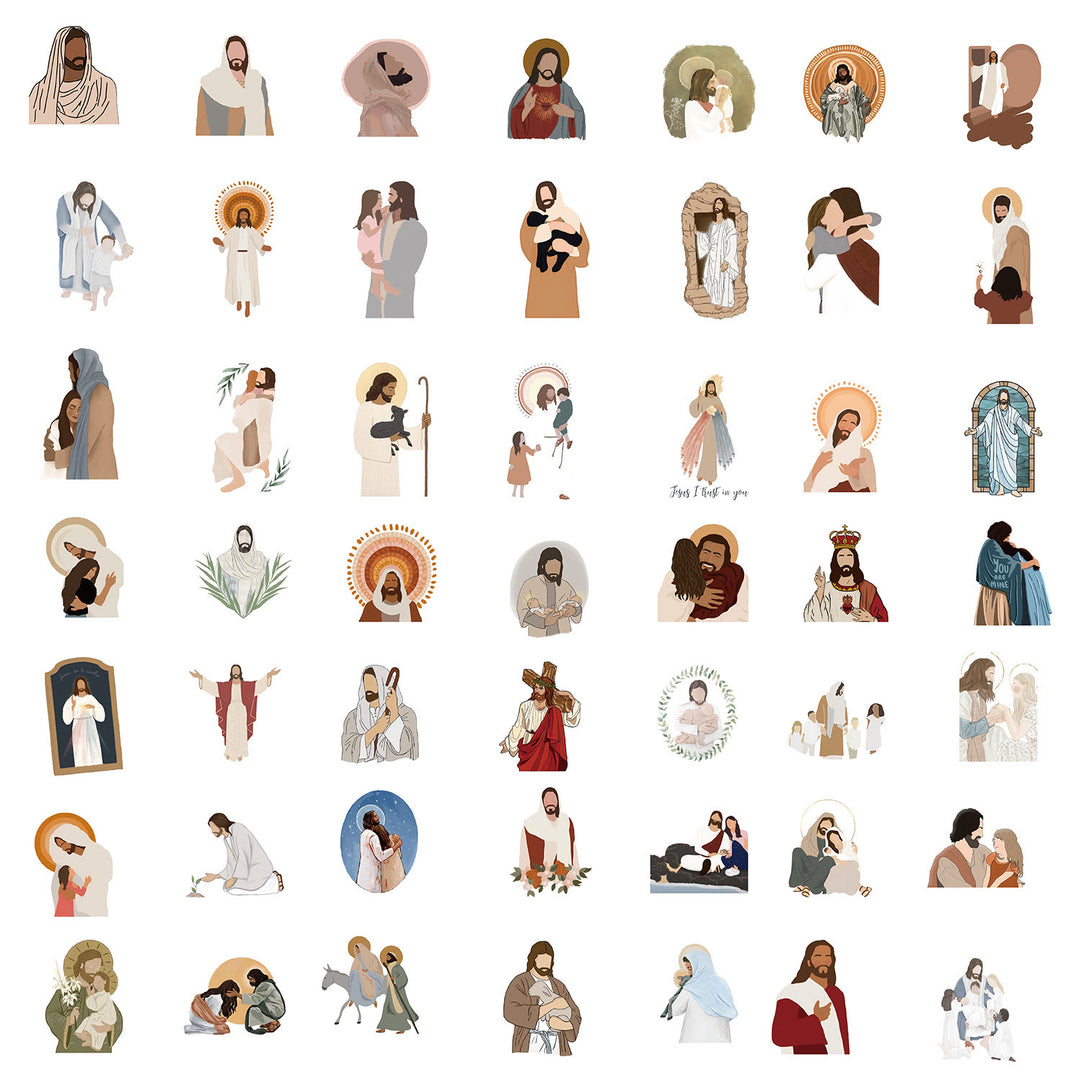 Christ Story Jesus Aufkleber DIY Wasserfest Sticker - image 6
