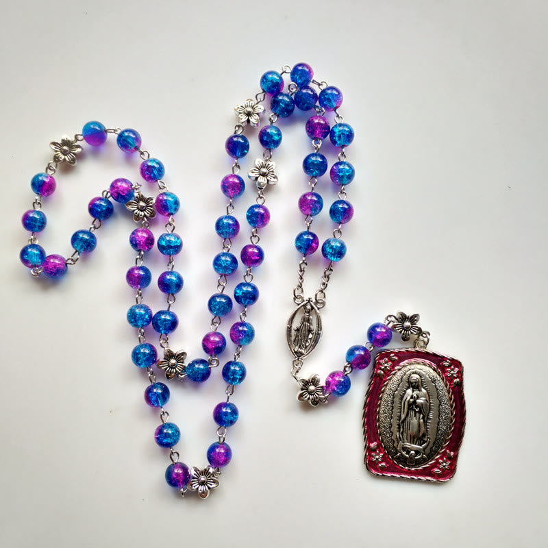 Unsere Liebe Frau von Guadalupe Anhänger Sieben Kummer Rosenkranz - image 4