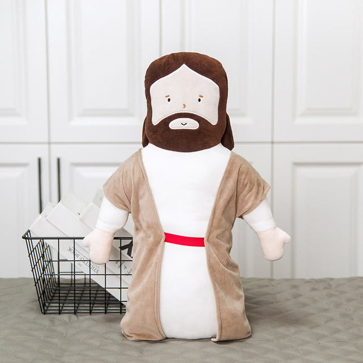 Cartoon Jesus Puppe Plüsch Jesus Kopfstütze Kissen - 19,6''*11''(50cm*28cm) - image 0