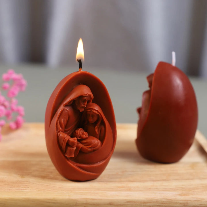 Handgemachte 3D Figur Silikonform DIY Heilige Familie Kerzenform - image 6