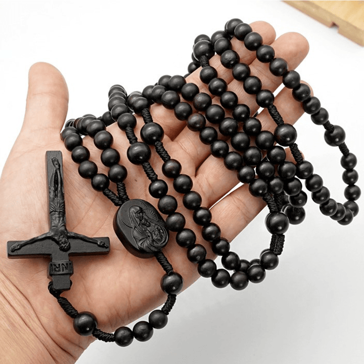 Christianartworkshop Olivenholzperlen Fünfzehn Jahrzehnte Gebetsrosenkranz der Seligen