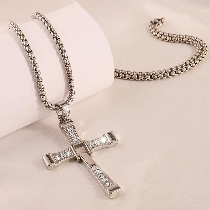 Christianartworkshop Jewelry Halskette mit Kreuz-Kristall-Anhänger - image 3