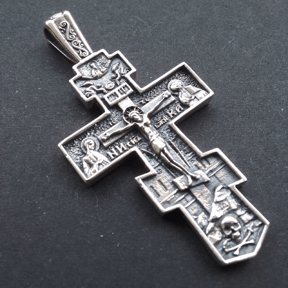 Christianartworkshop Halskette aus Titan, orthodox, Jesus-Kruzifix, Schutzschmuck