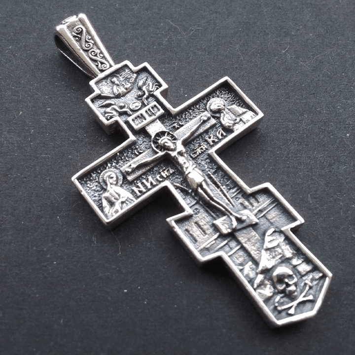 Christianartworkshop GLAUBE ALS IHRE RÜSTUNG: Orthodoxe Jesus-Kruzifix-Halskette - image 2