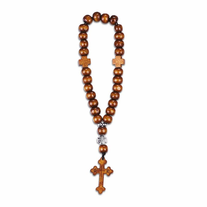 Christus Holz Taufe Quaste Perlen Armband Rosenkranz - image 7