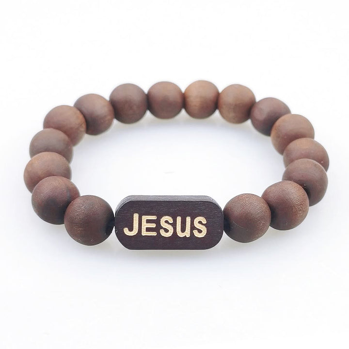 Christianartworkshop Jesus Holzarmband Schmuck Geschenke - image 3
