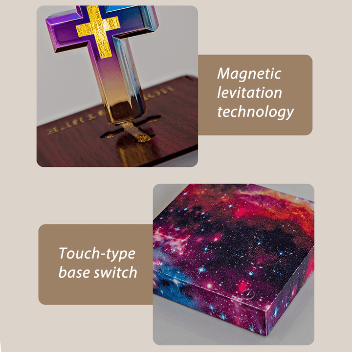 Christianartworkshop Buchbasierter Magnetischer Levitationskreuz-Ornament - image 4