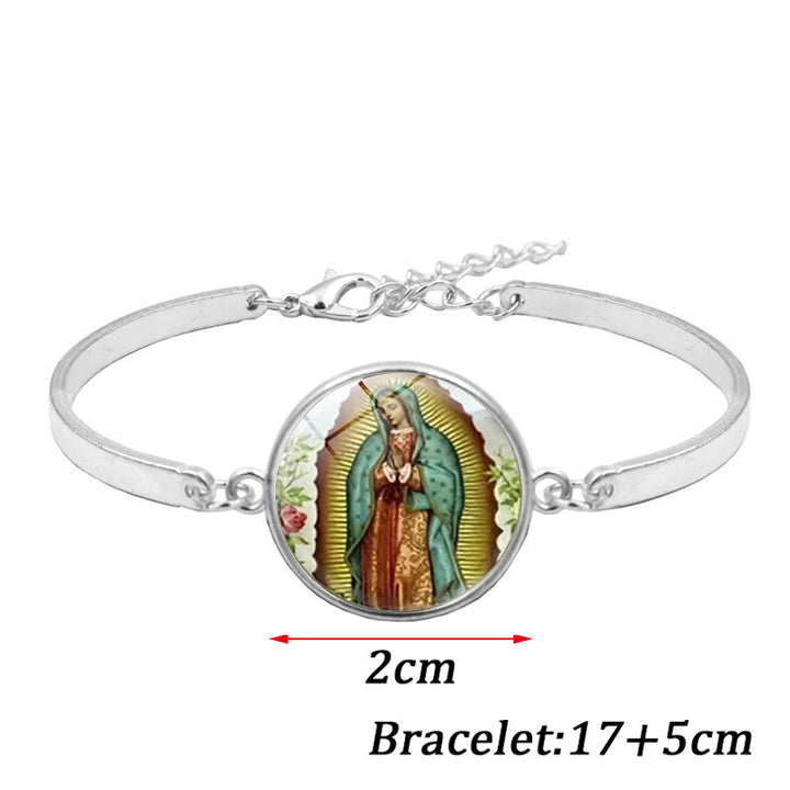 Christianartworkshop Glasschmuckset „Gott segne die Rose der Jungfrau Maria“ - image 8