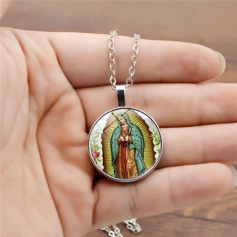 Christianartworkshop Glasschmuckset „Gott segne die Rose der Jungfrau Maria“ - image 1