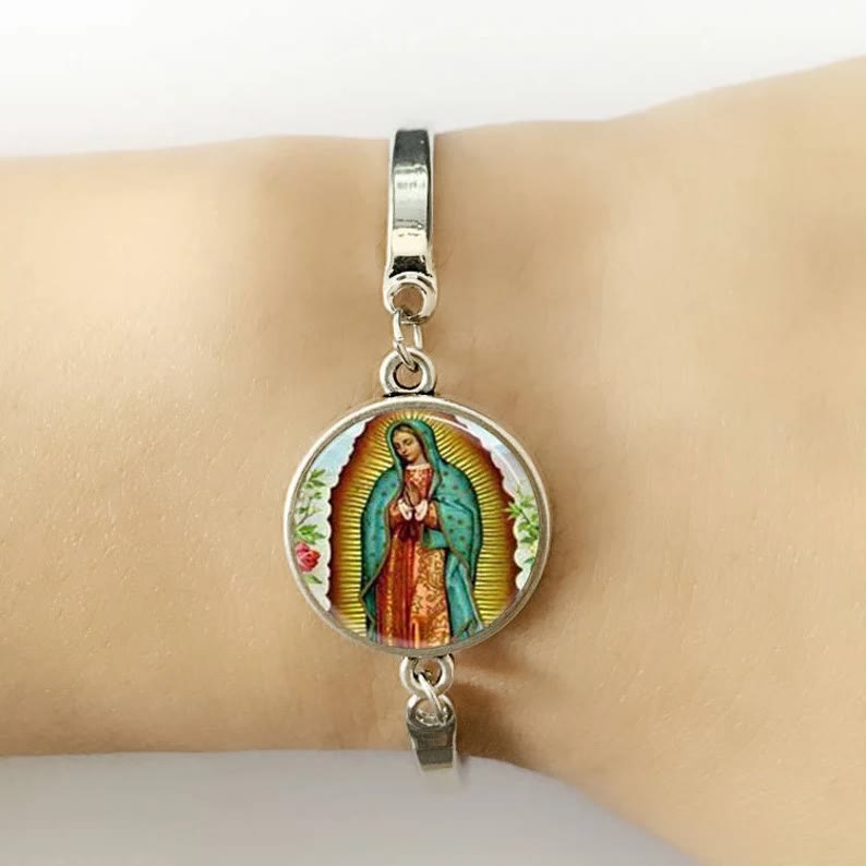 Christianartworkshop Glasschmuckset „Gott segne die Rose der Jungfrau Maria“ - image 3