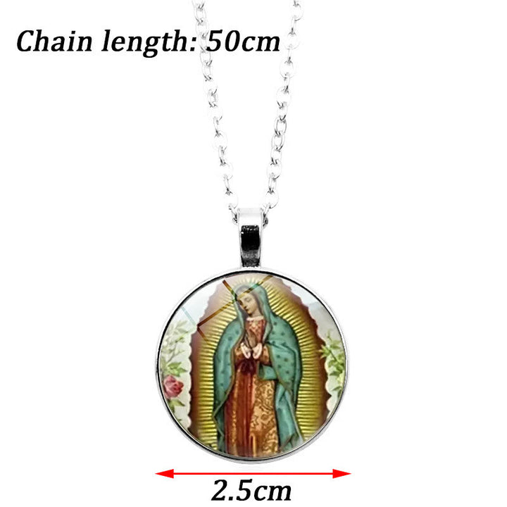 Christianartworkshop Glasschmuckset „Gott segne die Rose der Jungfrau Maria“ - image 7