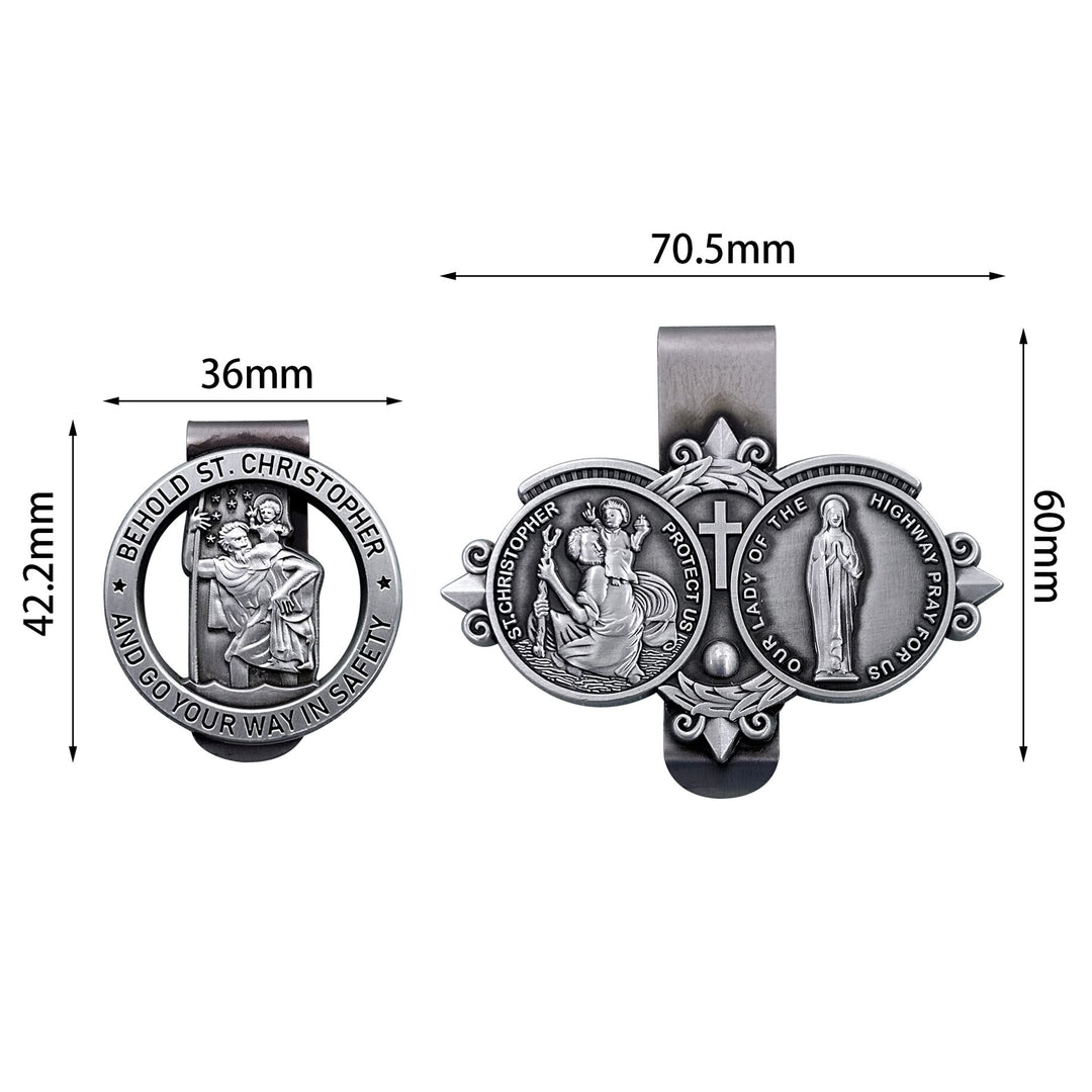 Christianartworkshop Saint Christopher Visierclip Autozubehör - image 11