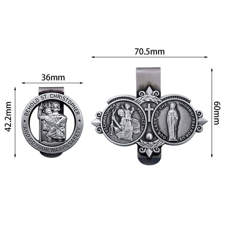 Christianartworkshop Saint Christopher Visierclip Autozubehör - image 11